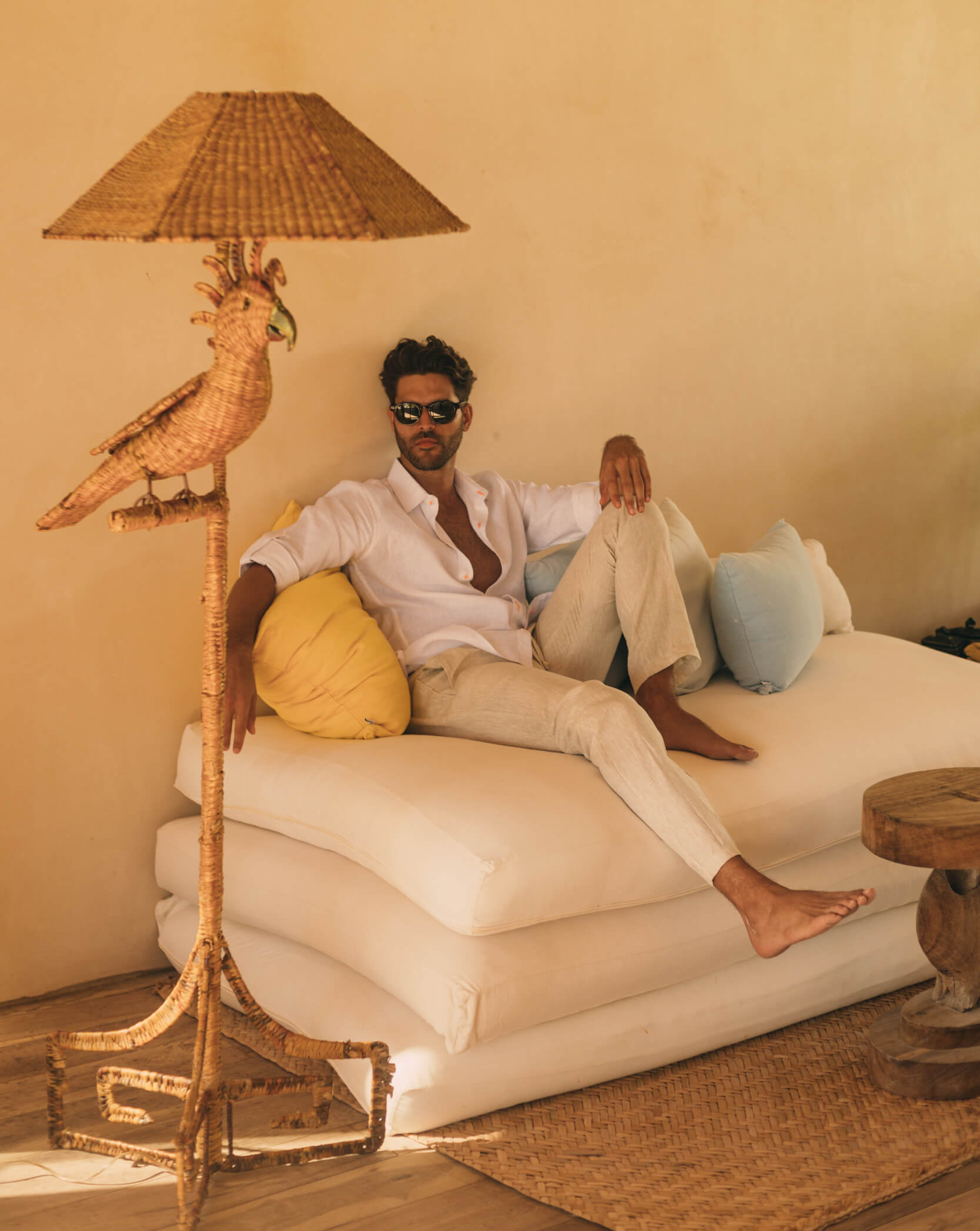 SARDINIA Linen Pant - Sand - CRASQI