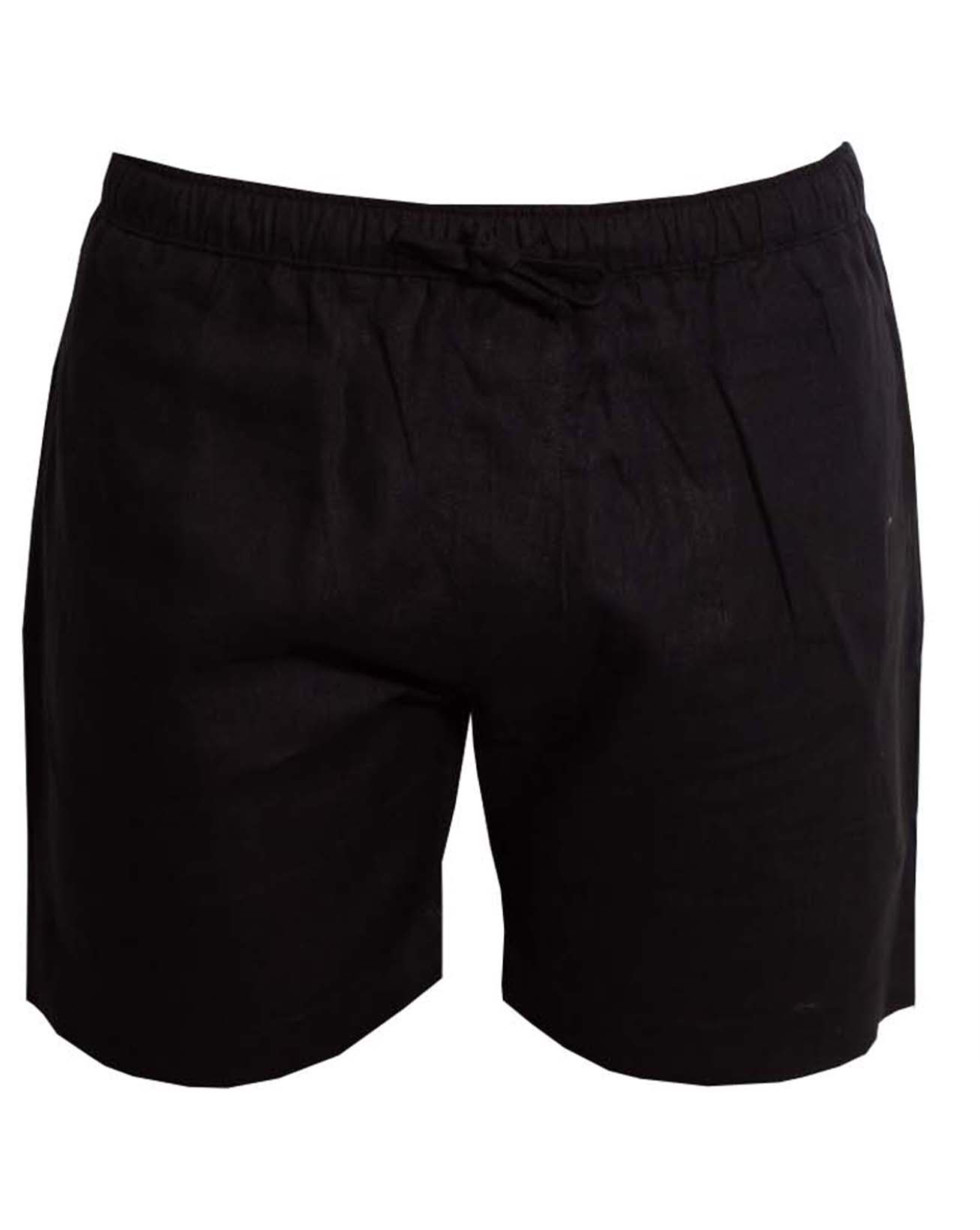 CAPRI Linen Bermudas - Black - CRASQI