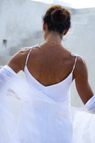 BORA-BORA Linen Dress - White - CRASQI