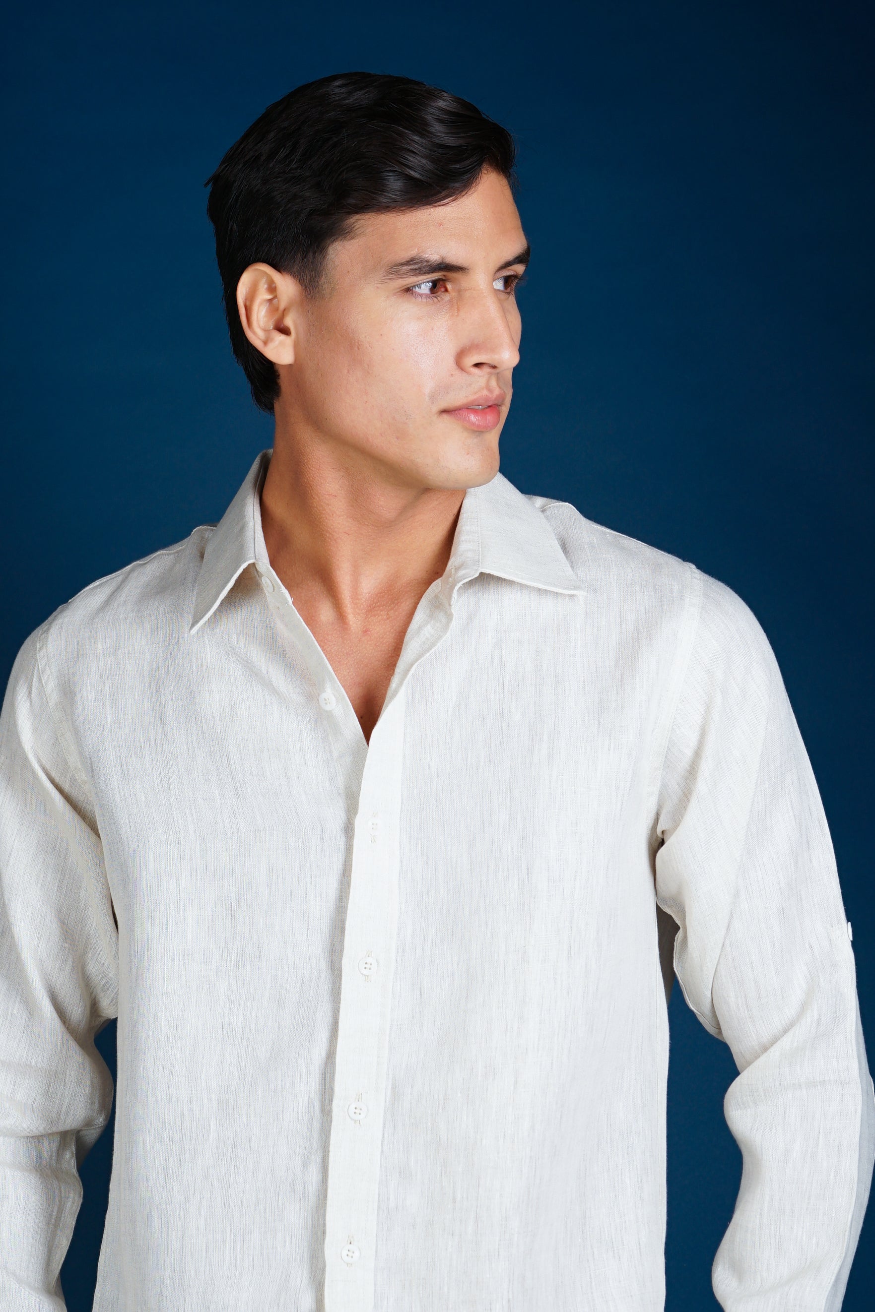 MALLORCA Linen Shirt - Sand/Sand - CRASQI