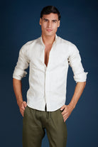 MENORCA Linen Shirt - Sand/Sand - CRASQI