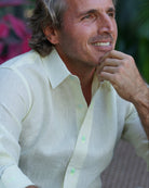 MALLORCA Linen Shirt - Light Yellow/Neon Yellow - CRASQI