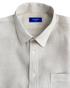 MARBELLA Linen Shirt - Sand/Neon Yellow - CRASQI